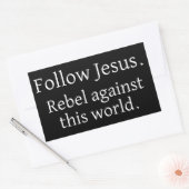 Folgen Sie Jesus Sticker (Umschlag)