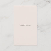 Folgen Sie Me Social Media Square Grid-FotoCollage Visitenkarte (Rückseite)