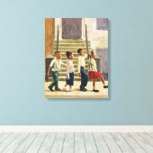 Folgen Sie mir 1995 Leinwanddruck (Insitu (Holzboden))