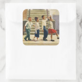 Folgen Sie mir 1995 Quadratischer Aufkleber (Tasche)