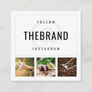 Folgen Sie mir auf Instagram Quadratische Visitenkarte