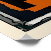 Folgen Sie mir, bearbeiten Sie Text Black Cat Post Poster (Ecke)