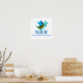 Folgen Sie mir bei Ihrer Twitter-Adresse Poster (Küche)