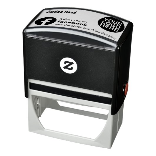 Folgen Sie mir beim Facebook-Logo Permastempel (Produkt)