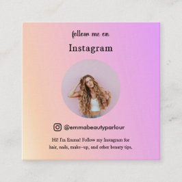 Folgen Sie mir Instagram Business/Personal Trendse Telefonnummerkarte