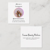 Folgen Sie mir Instagram Business/Personal Trendse Telefonnummerkarte (Vorne/Hinten)