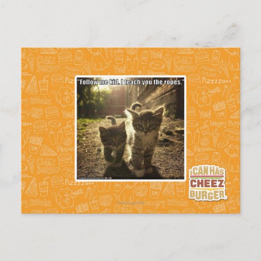 Folgen Sie mir Kid Postkarte (Vorderseite)