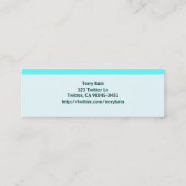 Folgen Sie mir Mini Visitenkarte (Rückseite)