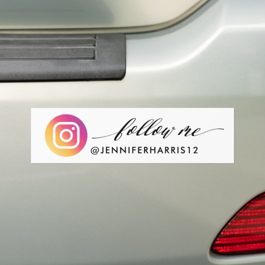 Folgen Sie mir Moderne Instagramm Social Media Autoaufkleber (Auf Auto)