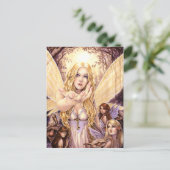 Folgen Sie mir Postkarte (Stehend Vorderseite)