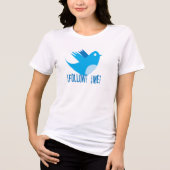 Folgen Sie mir Twitter Bird T - Shirt (Vorderseite)