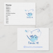 Folgen Sie mir Visitenkarte (Vorne/Hinten)