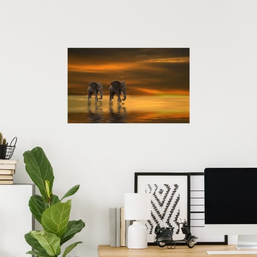 Folgen Sie mir zwei Poster (Heimbüro)