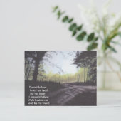 FOLGEN SIE NICHT, DASS ICH NICHT FÜHREN KANN POSTKARTE (Stehend Vorderseite)