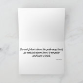 Folgen Sie nicht, wo der Pfad führen kann Karte (Innenseite)