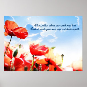 Folgen Sie nicht, wohin Ihr Pfad führen kann.. Poster