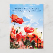 Folgen Sie nicht, wohin Ihr Pfad führen kann.. Postkarte (Vorderseite)