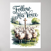 Folgen Sie seinem Christlichen Kinderzimmer & Kids Poster (Vorne)