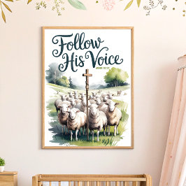 Folgen Sie seinem Christlichen Kinderzimmer & Kids Poster
