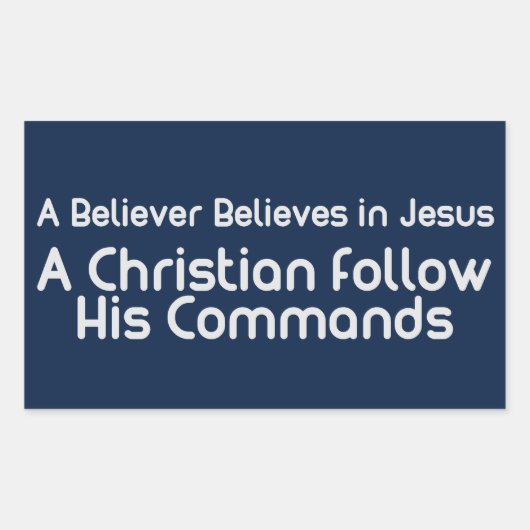 Folgen Sie seinen Befehlshabern Rechteckiger Aufkleber (Vorderseite)