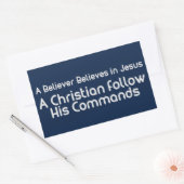 Folgen Sie seinen Befehlshabern Rechteckiger Aufkleber (Umschlag)