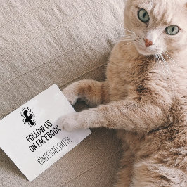 Folgen Sie uns auf Facebook, Social Media Gummistempel