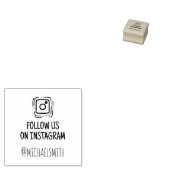 Folgen Sie uns auf Instagram, Social Media Gummistempel (Stempel)