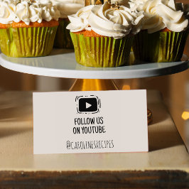 Folgen Sie uns auf Youtube, Social Media Gummistempel