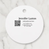 folgen Sie uns facebook Benutzername Social Media  Geschenkanhänger (Rückseite)