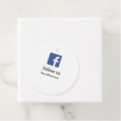 folgen Sie uns facebook Benutzername Social Media  Geschenkanhänger (Beispiel)