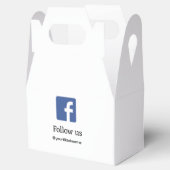 folgen Sie uns facebook Benutzername Social Media  Geschenkschachtel (Geöffnet)