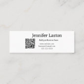 folgen Sie uns facebook Benutzername Social Media Mini Visitenkarte (Rückseite)