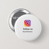folgen Sie uns Instagram Benutzername sozialen Med Button (Vorne & Hinten)