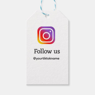 folgen Sie uns Instagram Benutzername sozialen Med Geschenkanhänger