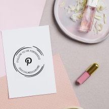 Folgen Sie uns/mich auf "Pinterest", Social Media