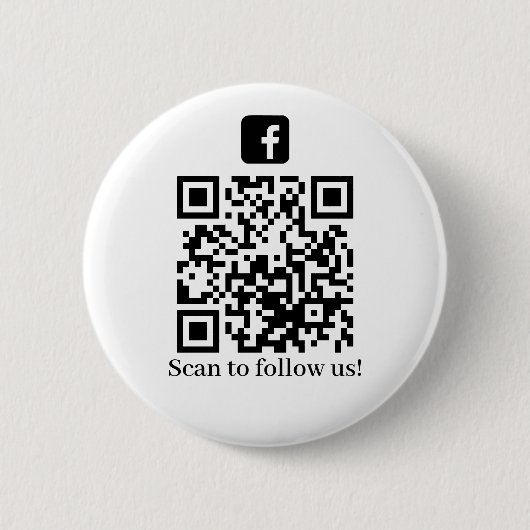 Folgen Sie uns QR-Code Button (Vorderseite)