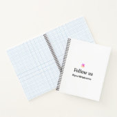 Folgen Sie uns Thread Benutzername Social Media hi Notizblock (Innenseite)