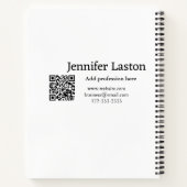 Folgen Sie uns Thread Benutzername Social Media hi Notizblock (Rückseite)