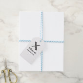 Folgen Sie uns Twitter X Benutzername Social Media Geschenkanhänger (Mit Garn)