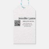 Folgen Sie uns Twitter X Benutzername Social Media Geschenkanhänger (Rückseite)