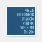 Folgen Sie x Blei Serviette (Vorderseite)