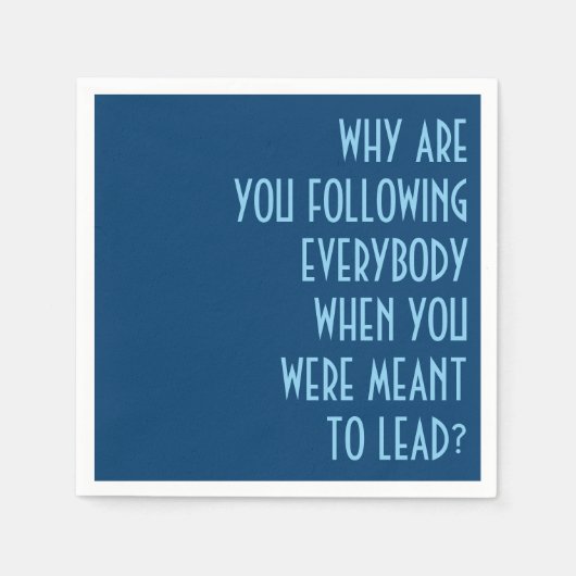 Folgen Sie x Blei Serviette (Vorderseite)