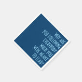 Folgen Sie x Blei Serviette (Ecke)