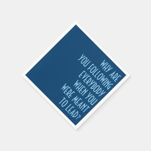 Folgen Sie x Blei Serviette (Ecke)