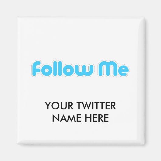 folgen (Twitter) Magnet (Vorne)