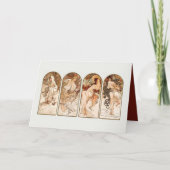 FOLGENDE KARTE : MUCHA : DIE SAISONEN (Vorderseite)