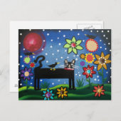 FOLGENDE KUNSTKATTE MIT DER PRAXIS VON LORI EVERET POSTKARTE (Vorne/Hinten)