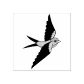 Folgevogel, Schwalbenvogel, kleiner fliegender Sch Gummistempel (Prägung)