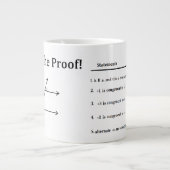 Folglich der Beweis Jumbo-Tasse (Vorderseite)
