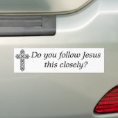 Folgst du Jesus genau diesem Autoaufkleber (Auf Auto)